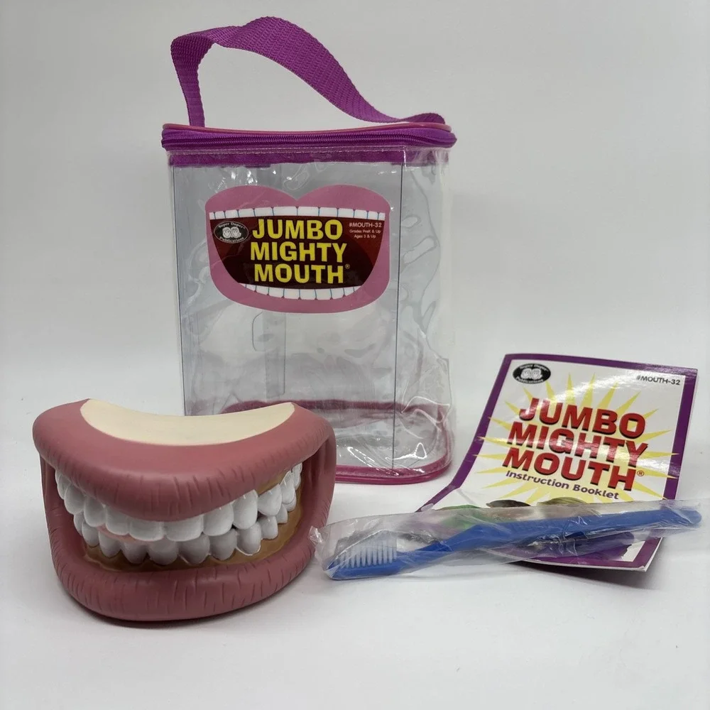 Jumbo Mighty Mouth Oral Motor Hand Puppet SLP Educational Learning Preschool NEW
